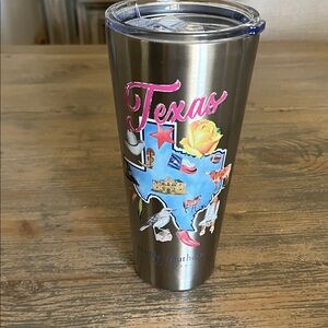 Simply Southern Texas Stainless Steel Tumbler with Pink and Blue Accents